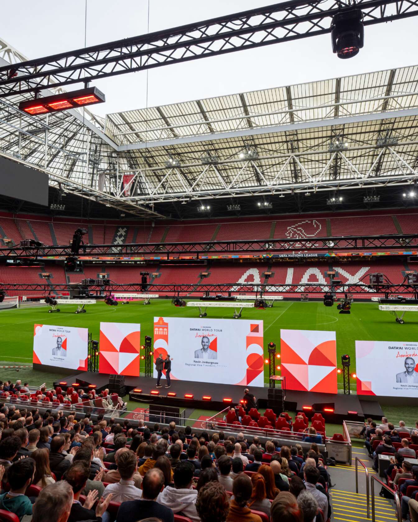 Evenement op de tribunes voor de unieke stadionbeleving