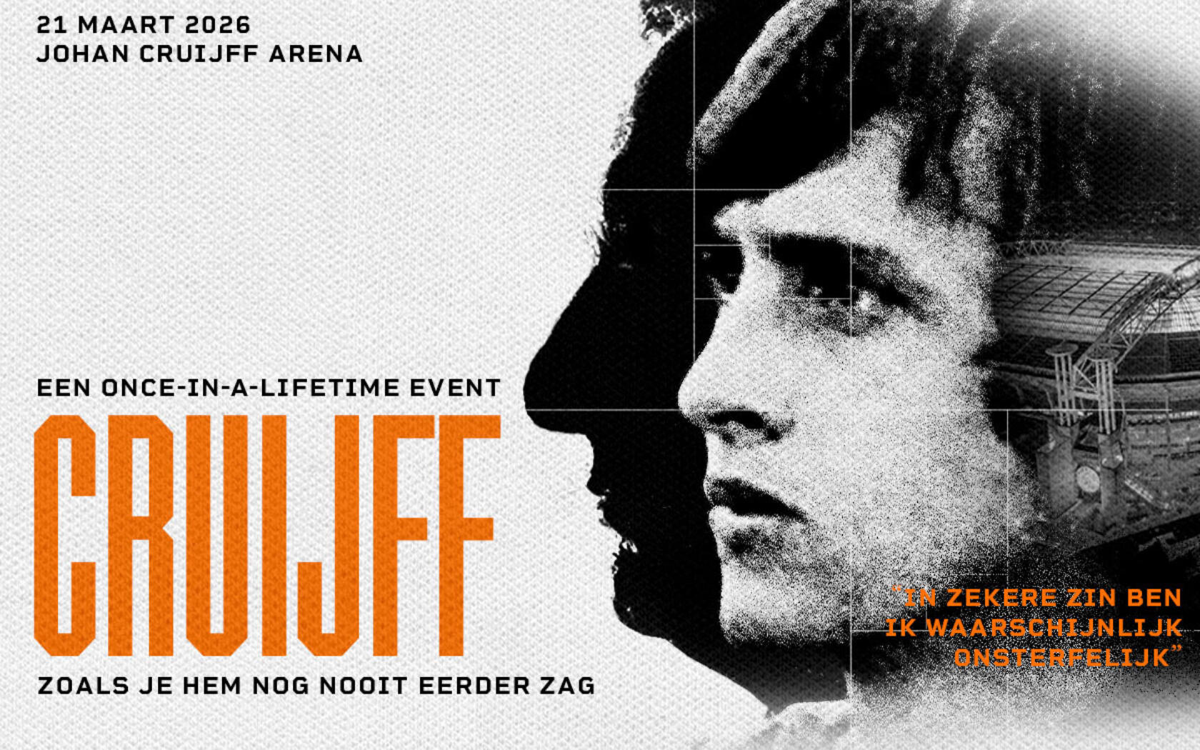 Grootse première voor 'CRUIJFF' in de Johan Cruijff ArenA